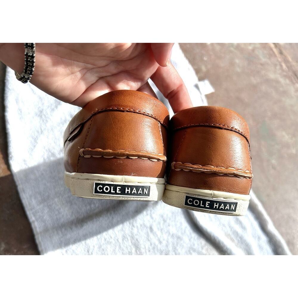 Cole Haan Men's Pinch Weekender Penny Loafers Marine Classic Sz 8 Beige Slip On - Picture 7 of 13